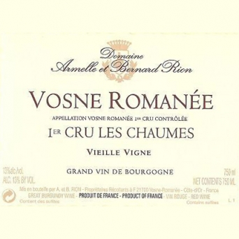 Domaine Rion Vosne Romanée 1er Cru Les Chaumes