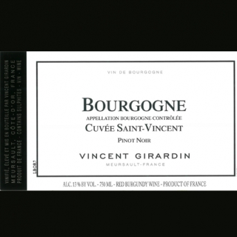 Domaine Vincent Girardin Cuvée St Vincent Pinot Noir